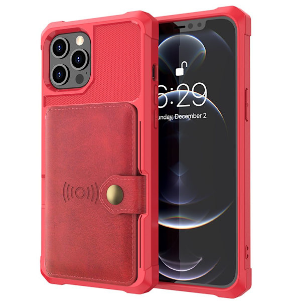 Stilsäkert Skal med Kortfack - iPhone 13 Pro Max Blå