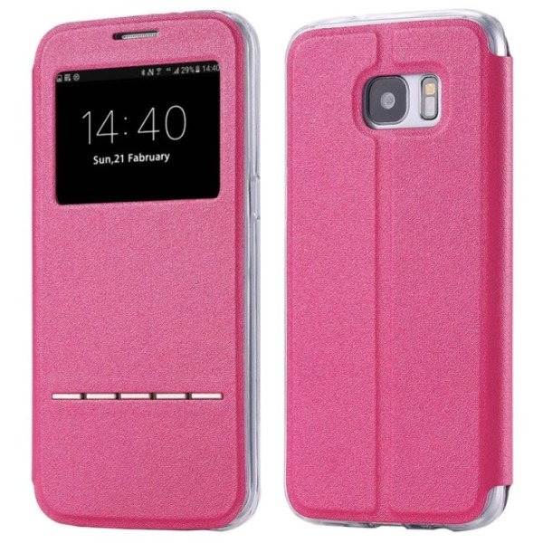 Fodral med Smartfunktion - Samsung Galaxy J3 (Modell 2017) Rosa