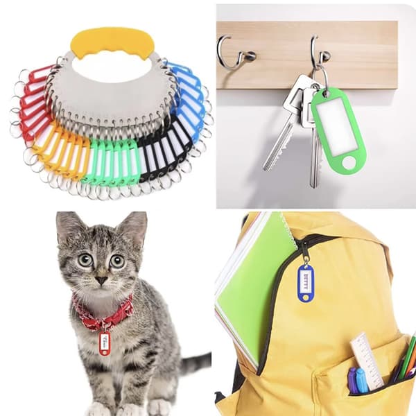 Key Tags 10-pack  Märk & Organisera Nycklar Blå