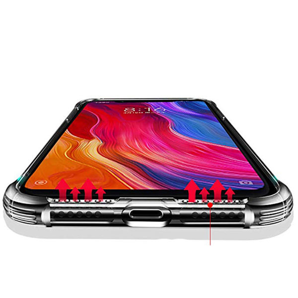 FLOVEME kestävä suojakotelo silikonista - Samsung Galaxy A40 Transparent/Genomskinlig