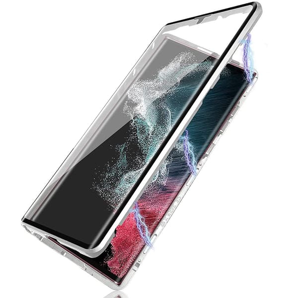 Samsung Galaxy S24 - Kraftig dobbelt magnetisk deksel Röd