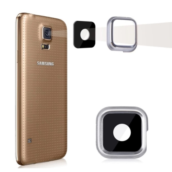 Samsung Galaxy S5 - Kameralinse Sølv/Guld Silver