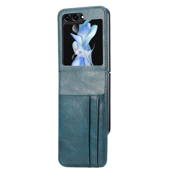 Galaxy Z Flip 5 5G - Plånboksfodral med kortfack Black