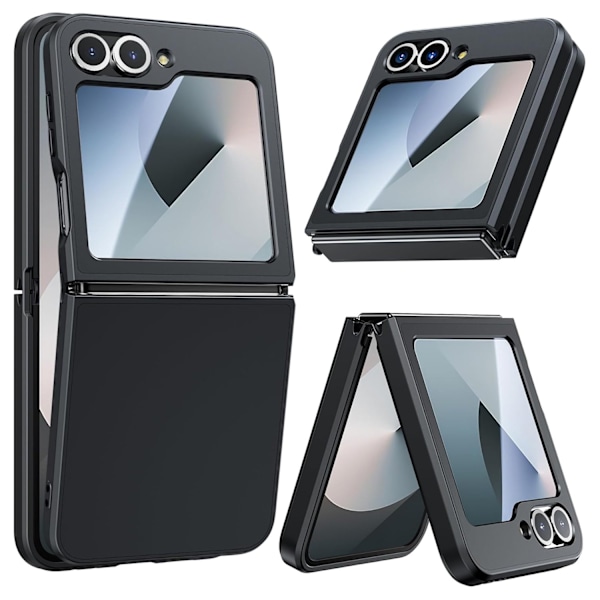 Samsung Galaxy Z Flip 6 - Elegant Matt Skal för Optimal Skydd Svart