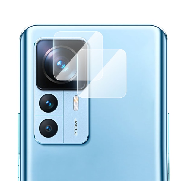 2-PAKKE Xiaomi 12T Pro kamera linsedeksel HD-Clear 0,3 mm Transparent