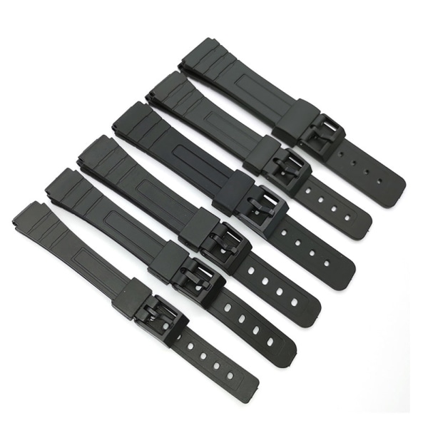 Slittåligt Silikongummi Klockarmband 12-22mm 16mm