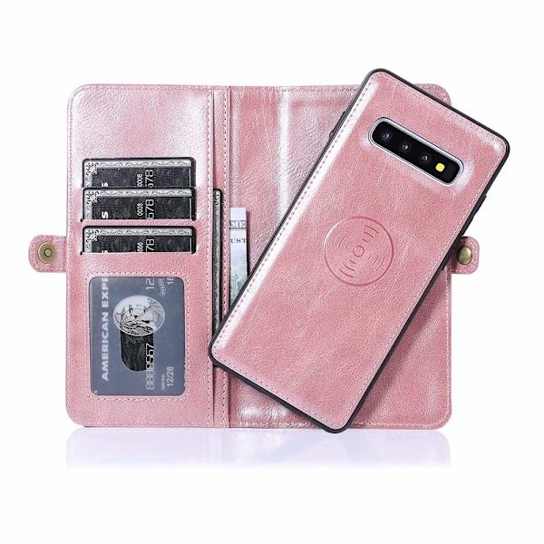 Smooth Double Wallet Case - Samsung Galaxy S10 Plus Brun