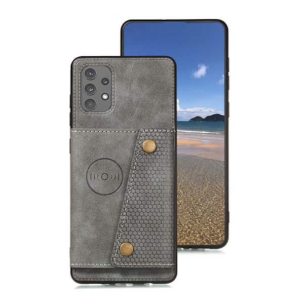 Lättanvänt Skal med Kortfack - Samsung Galaxy A32 Mörkblå
