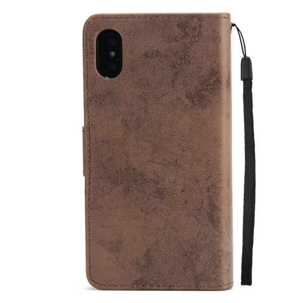 iPhone XR - Silk-Touch Etui med Lommebok og Deksel Ljusblå