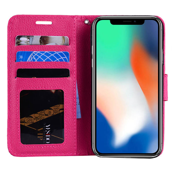 Plånboksfodral för iPhone XR Rosa