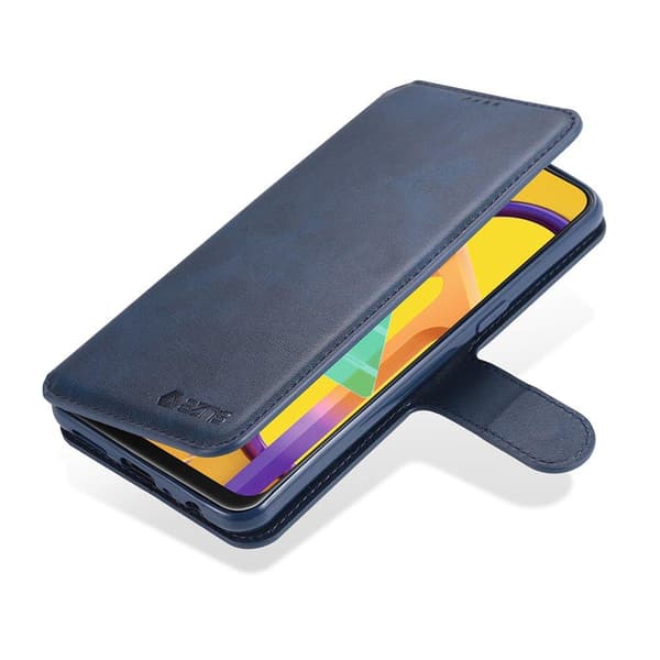 Glat stilfuldt pung etui - Samsung Galaxy A20S Blå