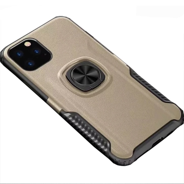 Huomaavainen kansi sormustelineellä - iPhone 11 Pro Max Guld