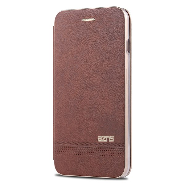 Stötdämpande Robust Plånboksfodral - iPhone 8 Brun