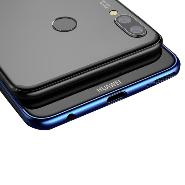 Stilsäkert Tunt Skyddsskal Silikon - Huawei Honor 10 Lite Blå