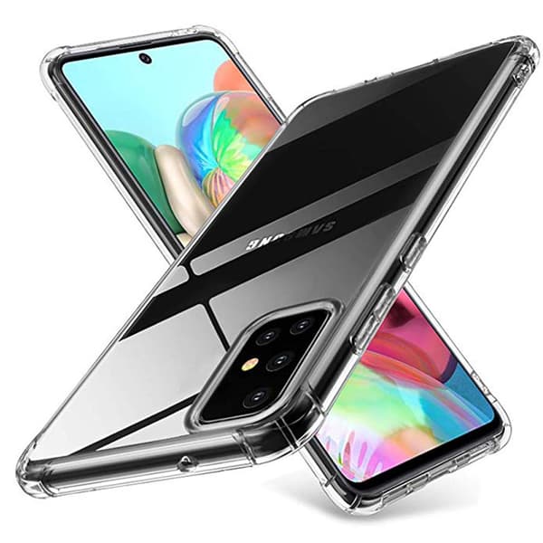 Samsung Galaxy A71 - Stilrent silikonecover Transparent