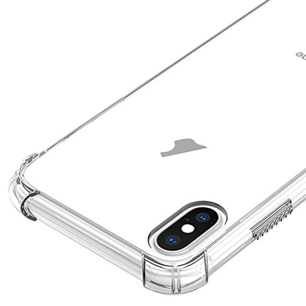 iPhone XS MAX - Gjennomtenkt deksel med tykke hjørner Svart/Guld