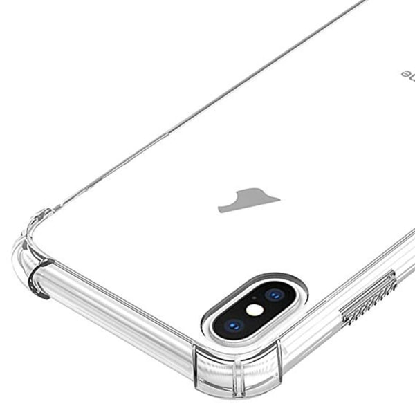 iPhone XS MAX - Suunniteltu kuori paksuilla kulmilla Transparent/Genomskinlig