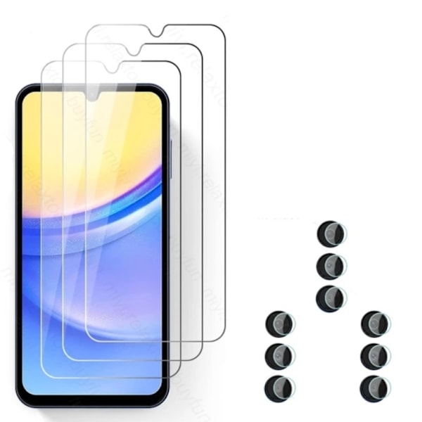 Samsung Galaxy A05S 4G 0,3mm Skärmskydd + Linsskydd  Kristallklart