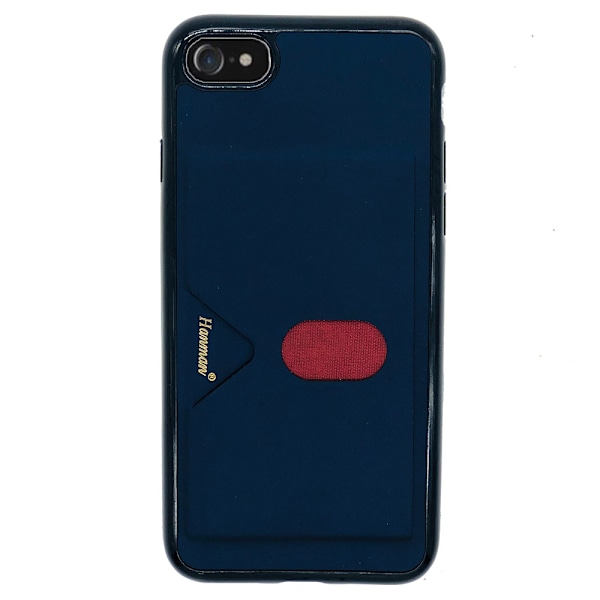 iPhone 8 - Skal med Kortfack Blå