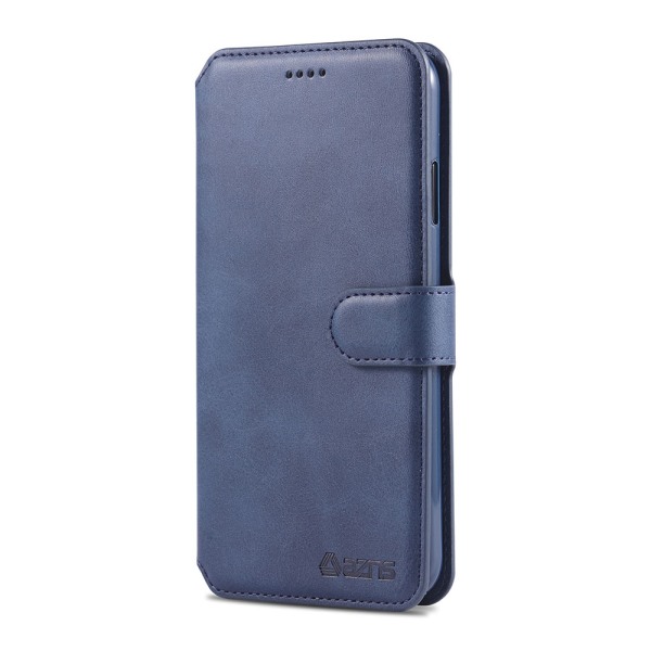 iPhone X/XS - Elegant robust lommebokdeksel Blå