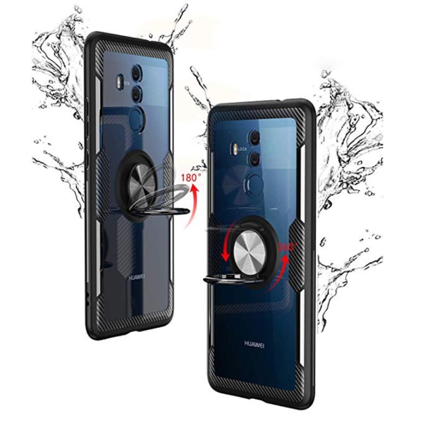 Huawei Mate 20 Lite - Praktisk cover med ringholder Blå/Blå