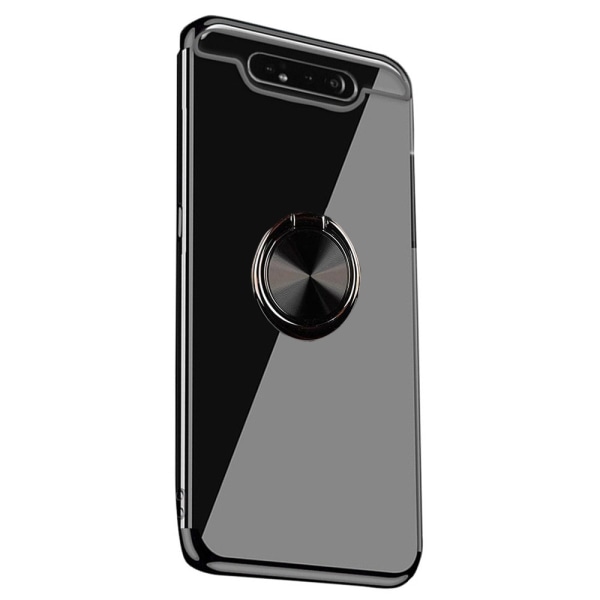 Gennemtænkt cover med ringholder - Samsung Galaxy A80 Svart