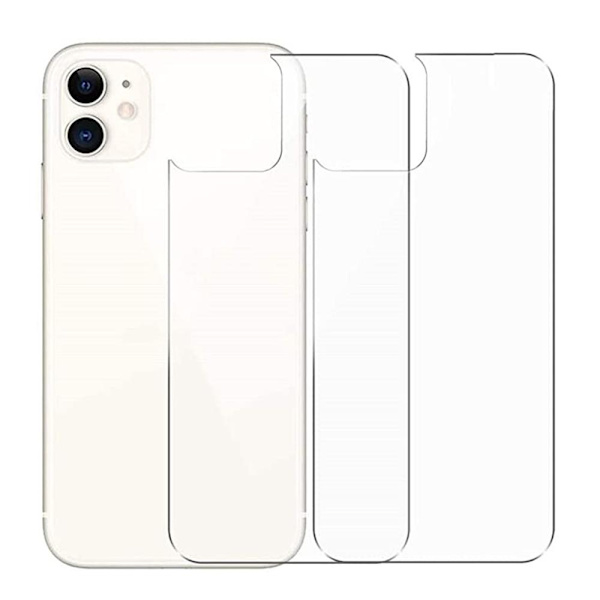 2-PACK 3-in-1 Fram- & Baksida + Kameralinsskydd iPhone 12 Mini Transparent