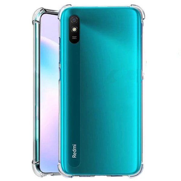 Effektivt silikonebeskyttelsescover - Xiaomi Redmi 9AT Blå/Rosa