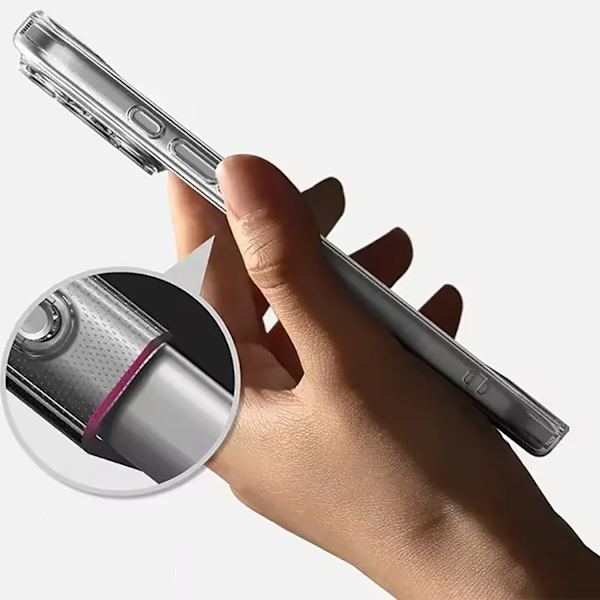 iPhone 17  Pro Max Transparent Silikonskal  diskret trygghet i vardagen