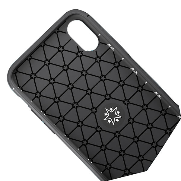 Robust Skyddsskal med Ringh�llare till iPhone X Svart/Blå