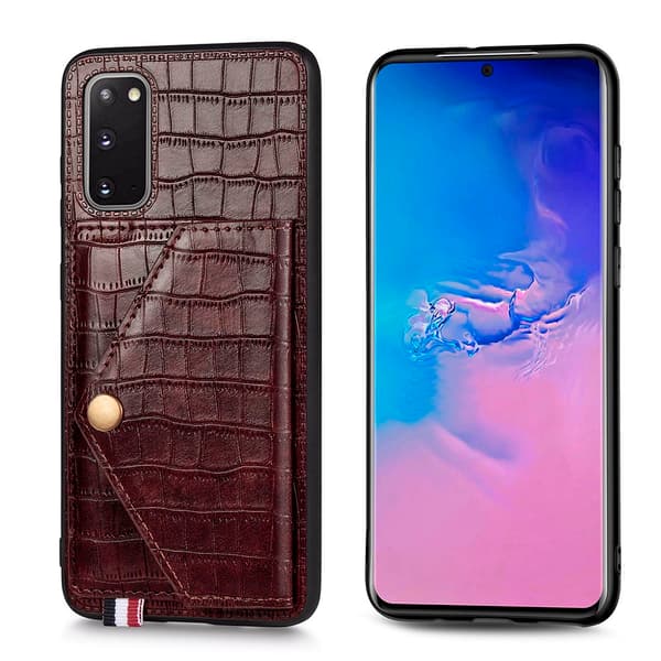 Samsung Galaxy S20 - Skal med Kortfack Blå Blå