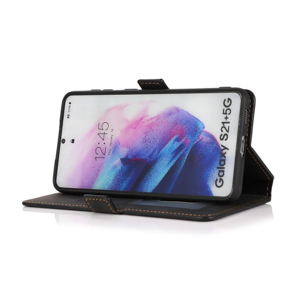 Stilsäkert Plånboksfodral - Samsung Galaxy S21 Plus Mörkblå