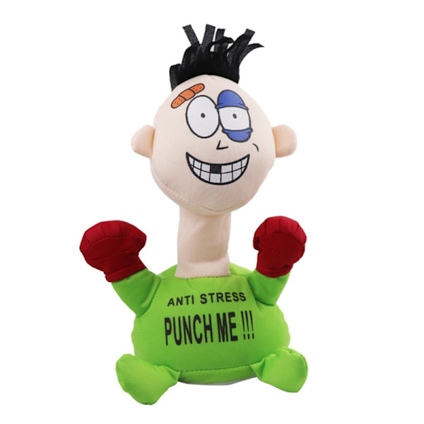Hållbar Stressavvisande Punch Me Screaming Docka Blå