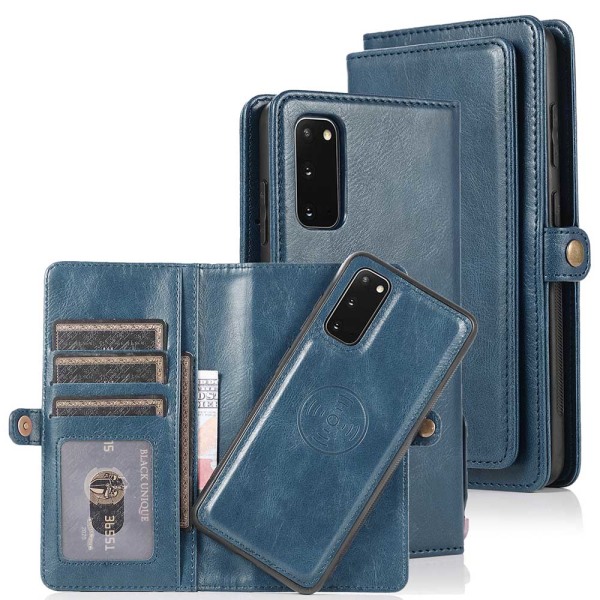 Huomaavainen lompakkokotelo - Samsung Galaxy S20 Plus Mörkblå