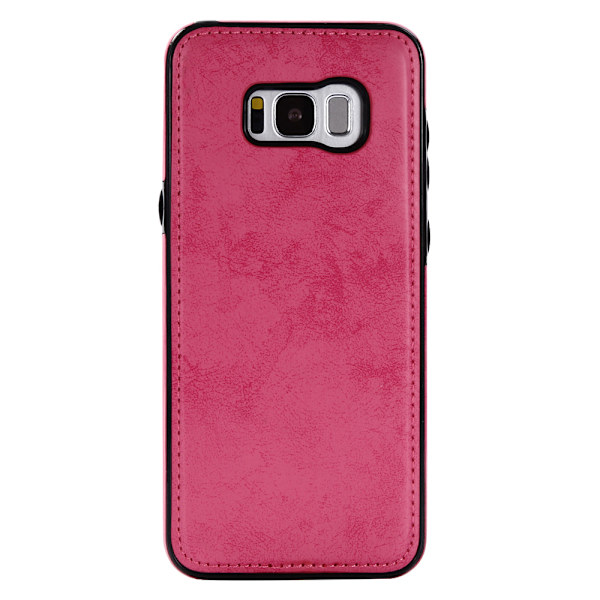 Samsung Galaxy S8 - Silk-Touch Fodral med Plånbok och Skal Marinblå