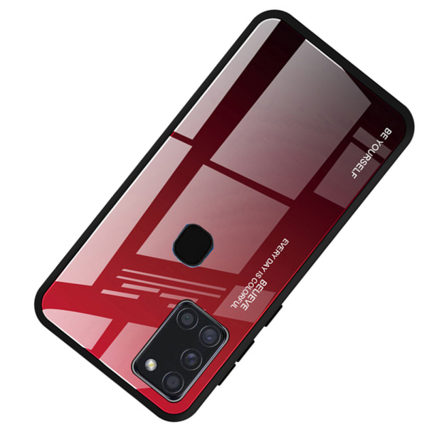 Samsung Galaxy A21S - Genomtänkt Nkobee Skal Svart/Röd