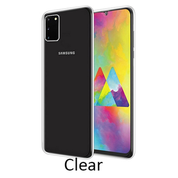 Samsung Galaxy S20 - harkittu kaksoiskuori silikonista Transparent/Genomskinlig