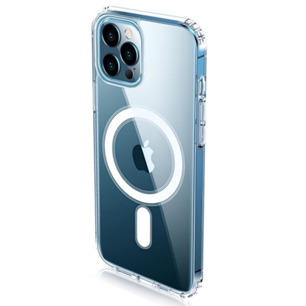Iskuja vaimentava magneettinen suojus - iPhone 12 Pro Max Genomskinlig