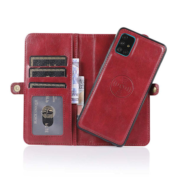 Smooth Wallet Case - Samsung Galaxy A71 Mörkblå