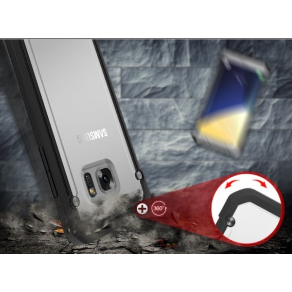 Samsung Galaxy S7 Edge - NANO-HYBRID-Stødabsorberende etui Röd