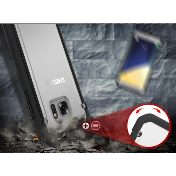 Samsung Galaxy S7 Edge - NANO-HYBRID-Stötdämpande skal Blå