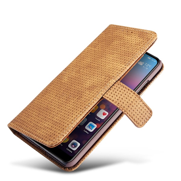 Genomtänkt och Elegant Fodral i Retro-Design för Huawei P20 Gråsvart