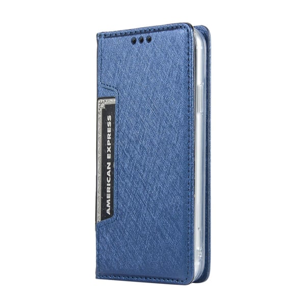 Huomaavainen tyylikäs lompakkokotelo - iPhone 11 Blå