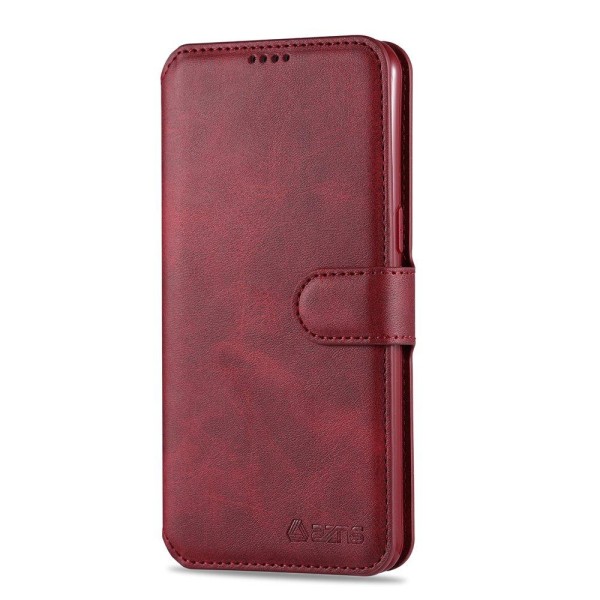 Sileä tyylikäs lompakkokotelo - Samsung Galaxy A20S Röd
