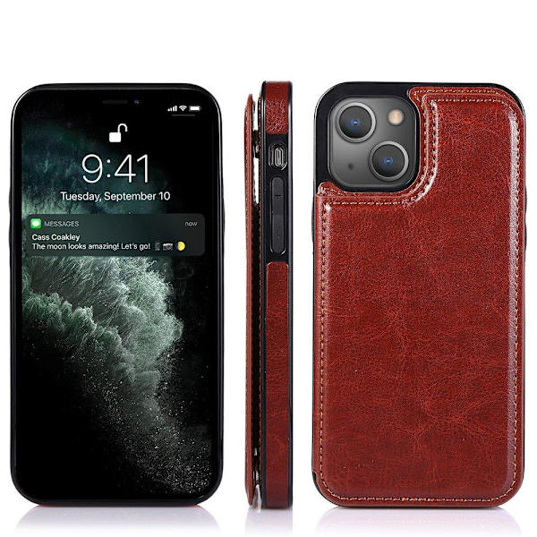 Genomtänkt Skal med Kortfack - iPhone 13 Mini Vit