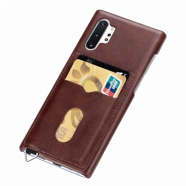Samsung Galaxy Note10+ - Skal med Korthållare Ljusbrun Ljusbrun