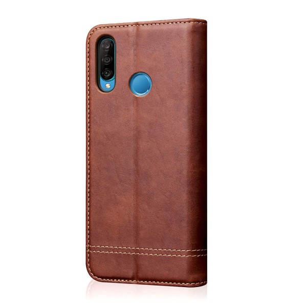 Eksklusivt Smooth Wallet Cover - Huawei P30 Lite Röd