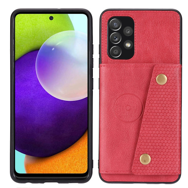 Samsung Galaxy A23 5G - Stilsäkert Skal Kortfack Mörkblå