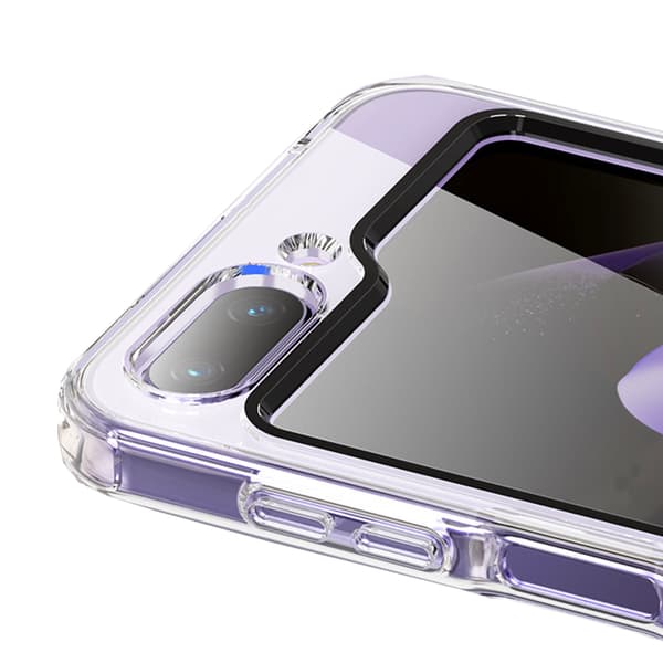 Galaxy Z Flip 5 - Läpinäkyvä silikonikotelo Transparent