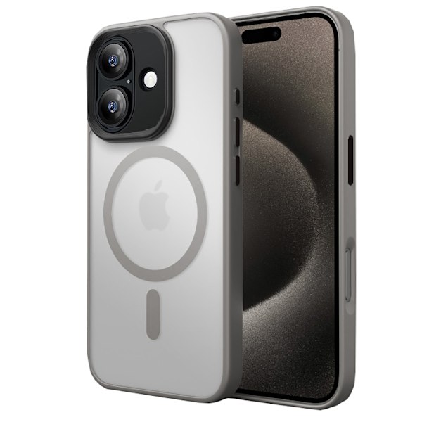 Maximal Skydd & Elegans - iPhone 16 Plus Skal med Stötsäker Design Grön